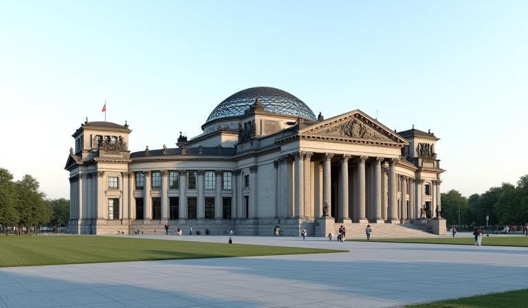 Image of a German official building, symbolizing legislation